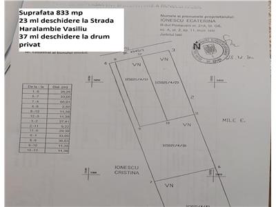 Teren 833 mp - Bucium - in spatele cartierului IC Bratianu